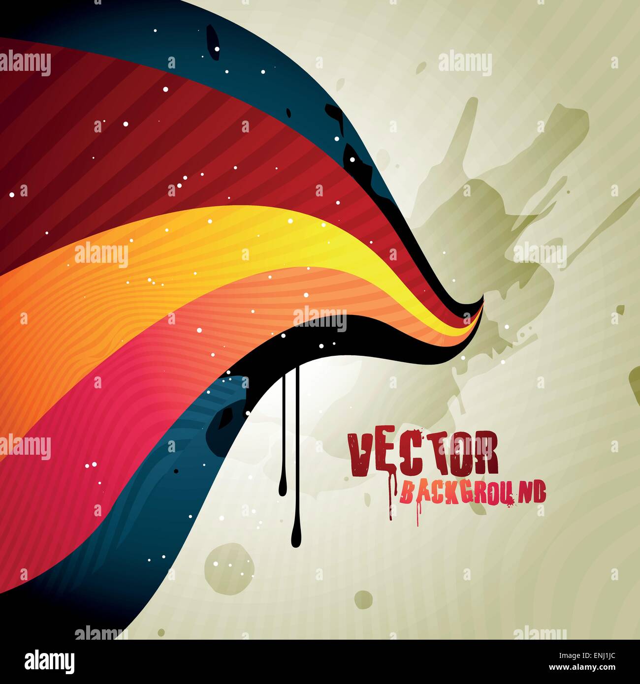 stylish retro wave vector background Stock Vector Image & Art - Alamy