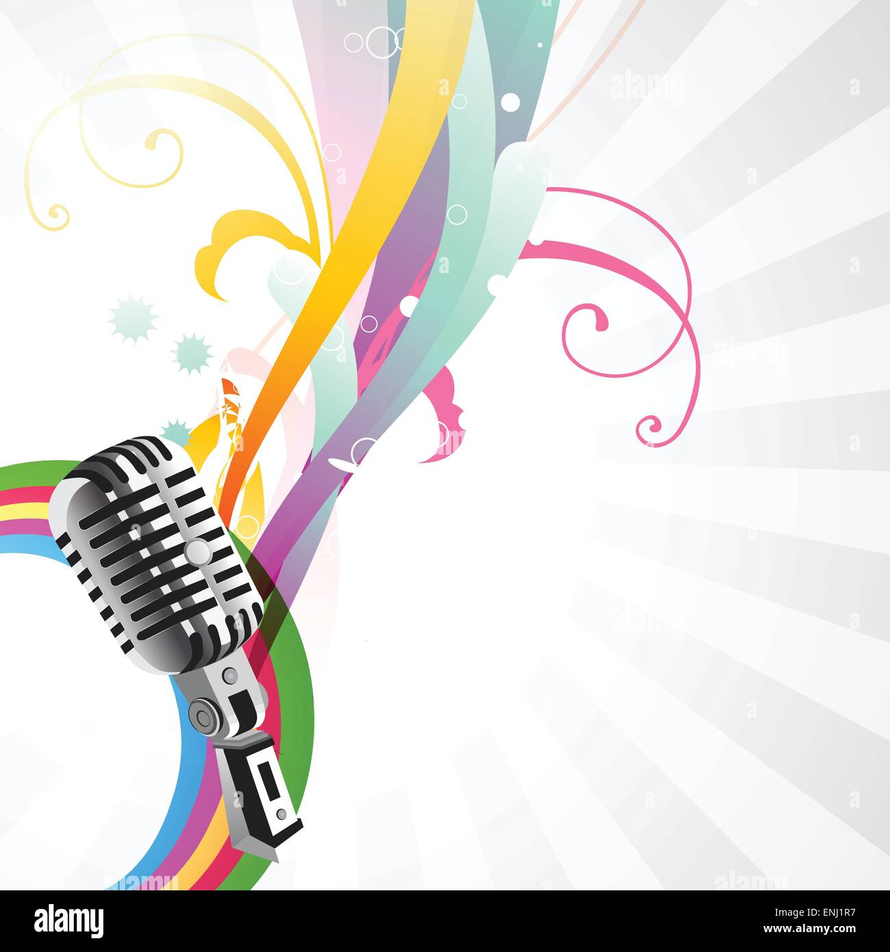 stylish mic background design art Stock Vector Image & Art Alamy