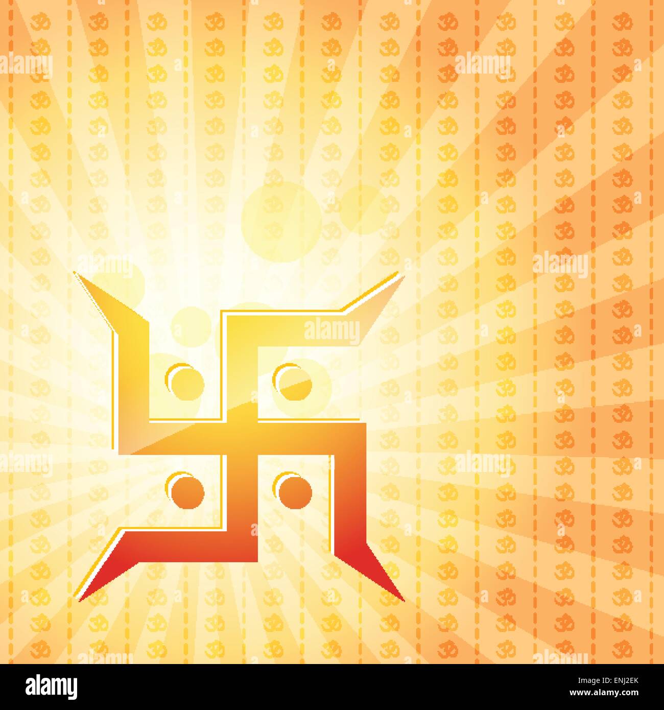 3d swasthi symbol gold image