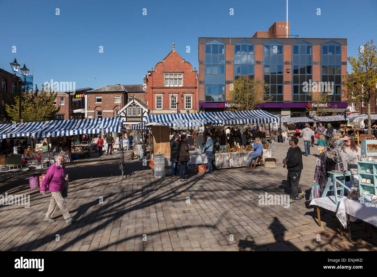 Monthly Treacle Market in Macclesfield Stock Photo