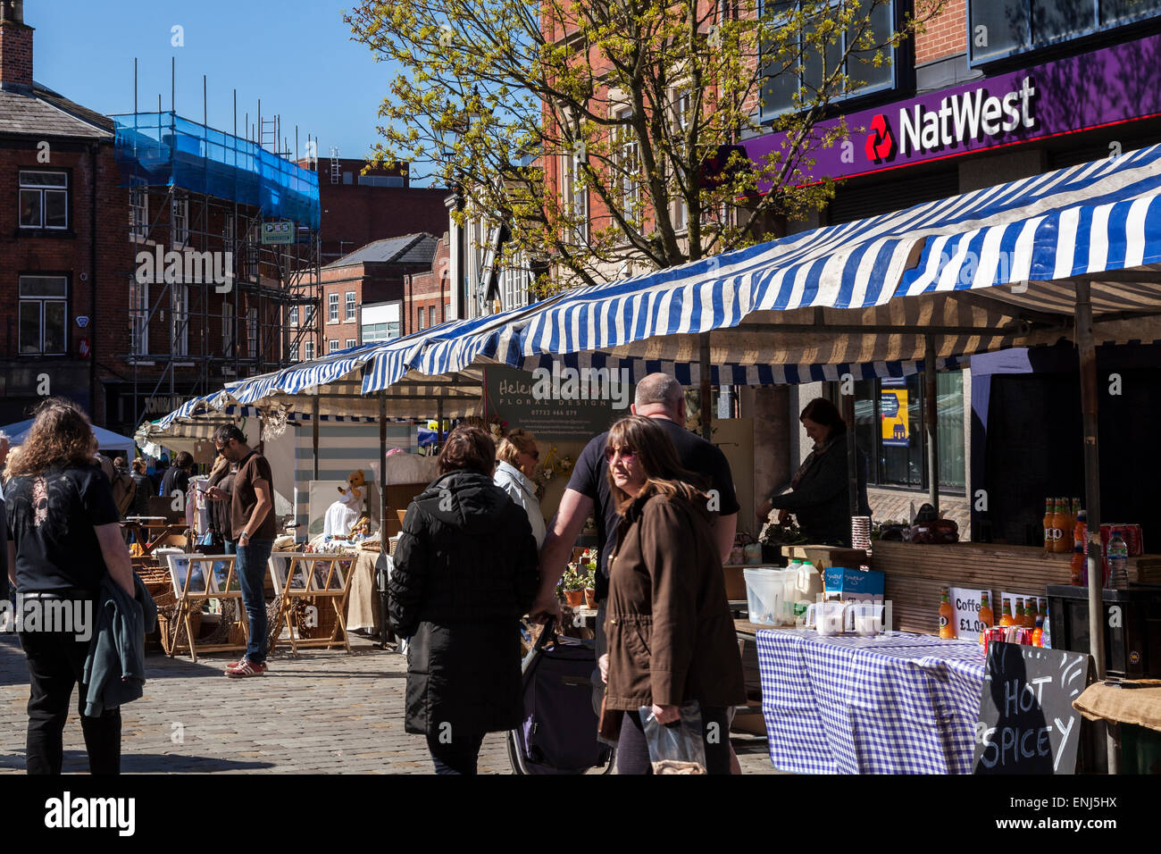 Monthly Treacle Market in Macclesfield Stock Photo