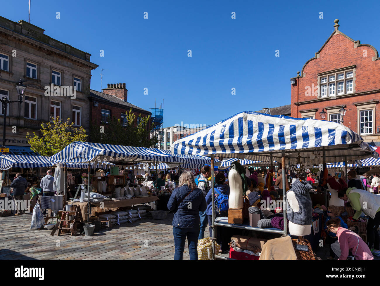 Monthly Treacle Market in Macclesfield Stock Photo