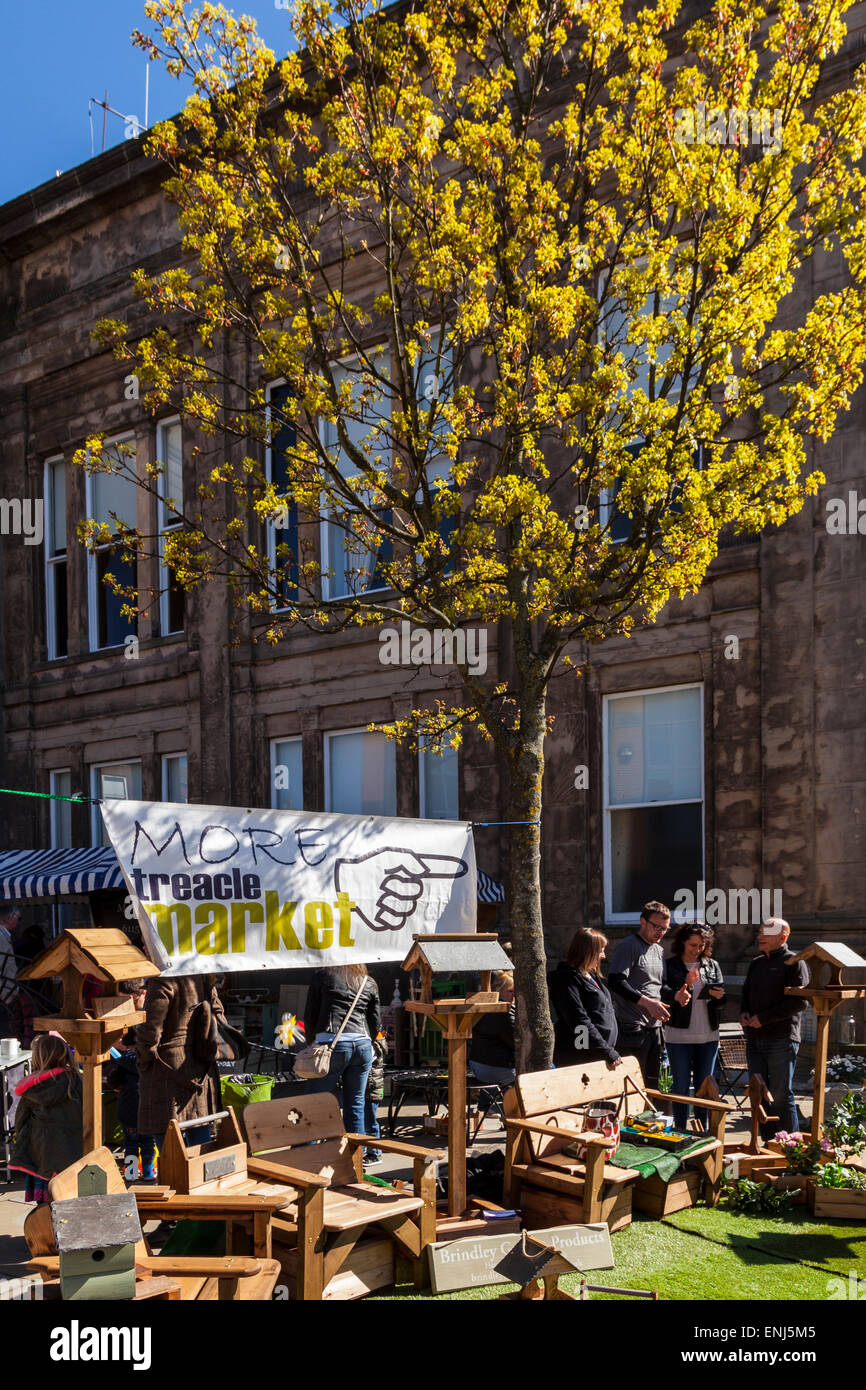 Monthly Treacle Market in Macclesfield Stock Photo