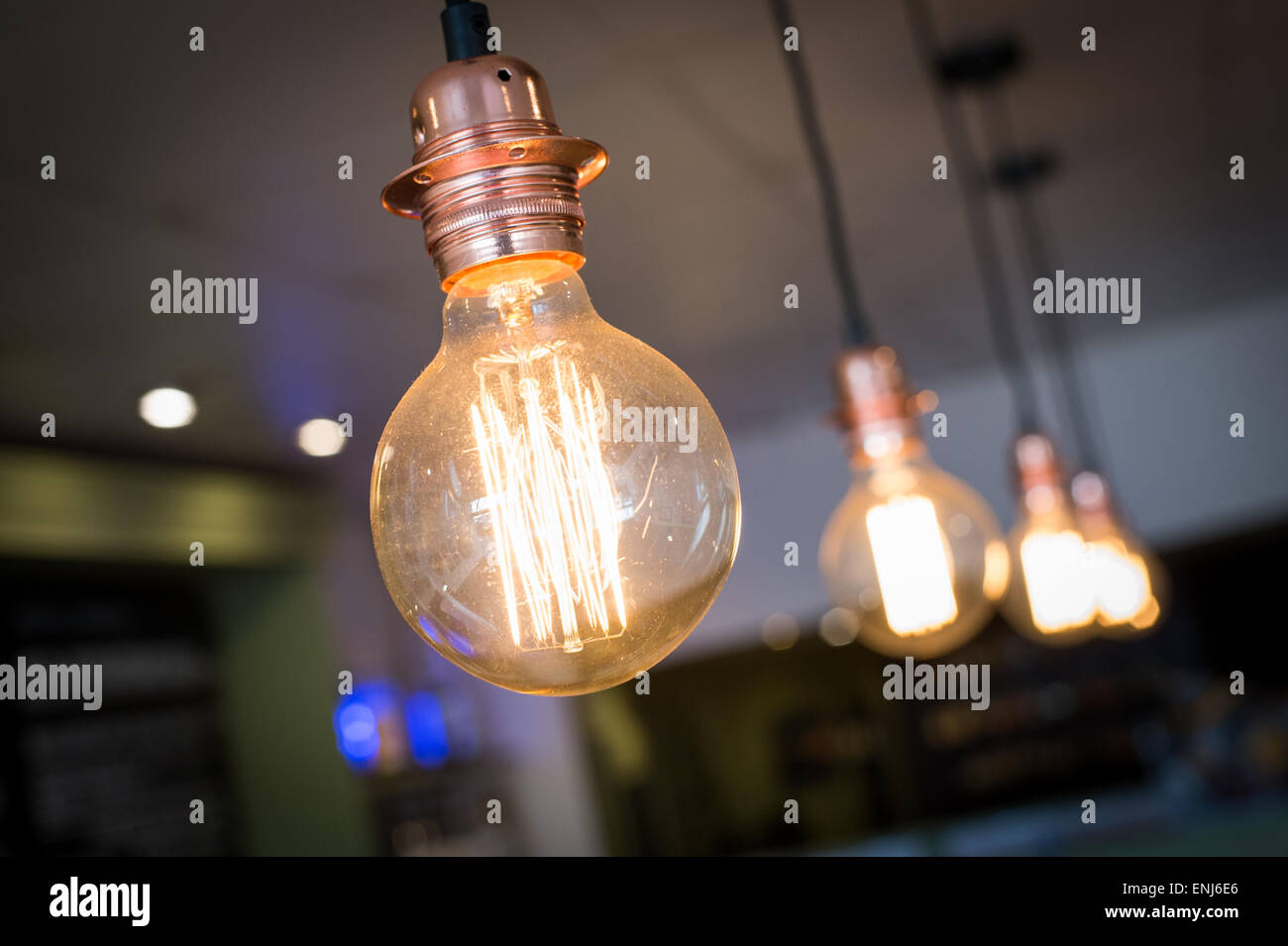 Vintage light bulbs Stock Photo