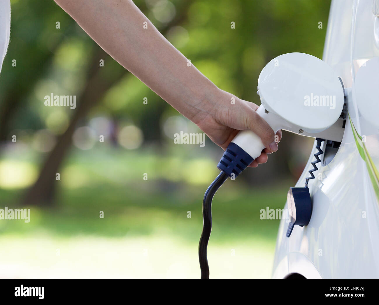 Electric vehicle (EV) charging Stock Photo - Alamy