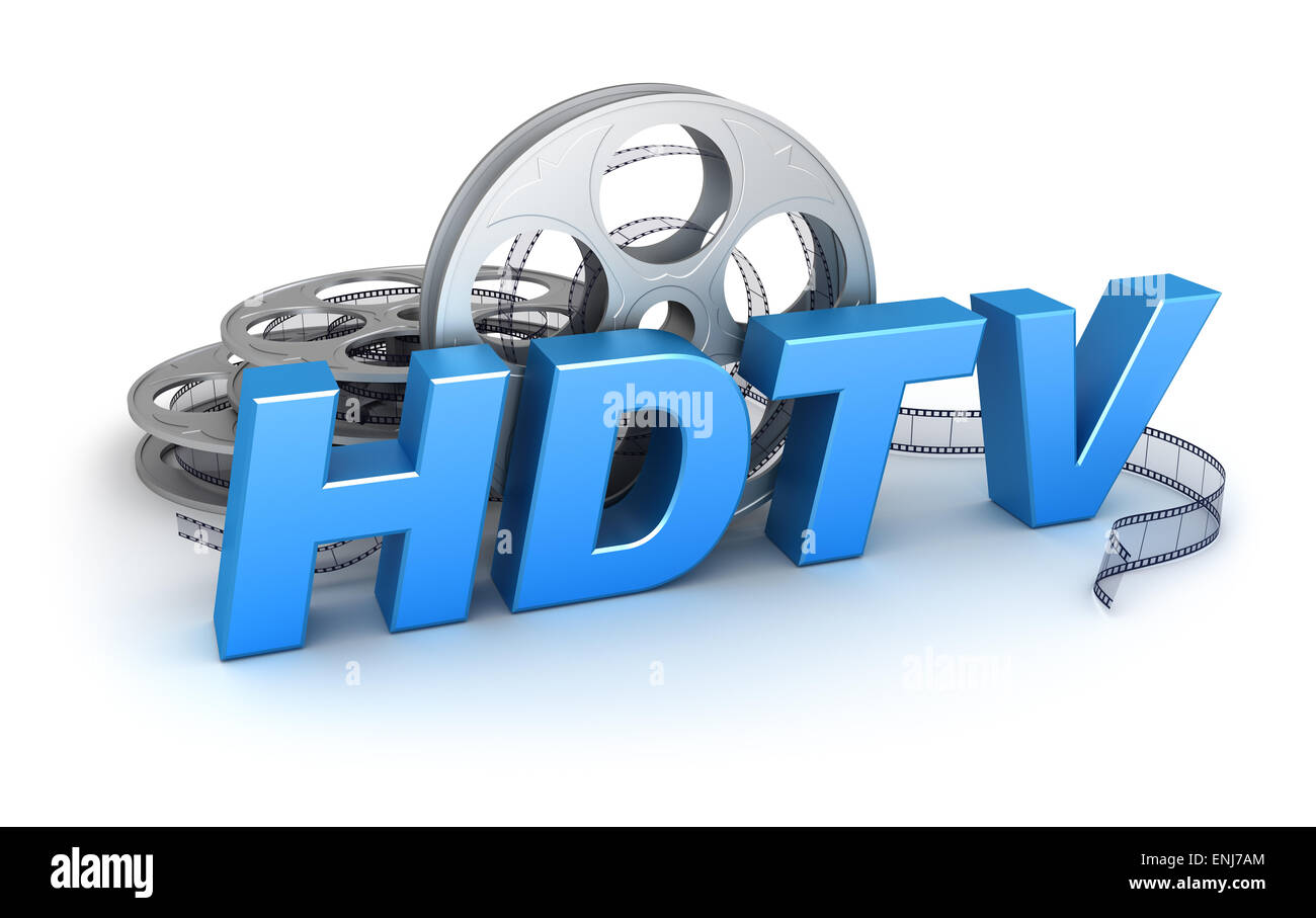 HDTV Video. Concept icon Stock Photo