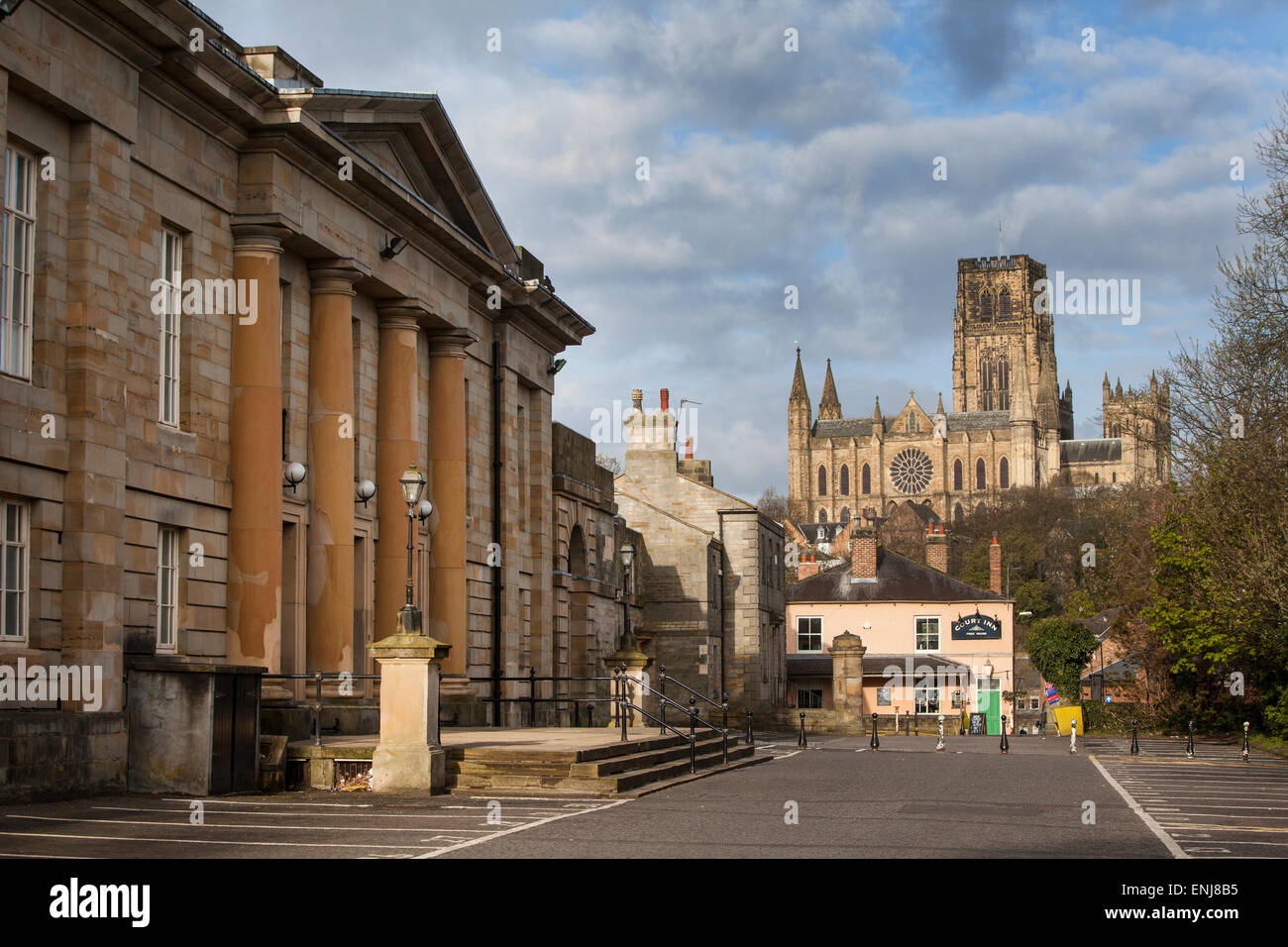 Durham Crown Court in Durham exterior with Durham Cathedral in the background Stock Photo Alamy