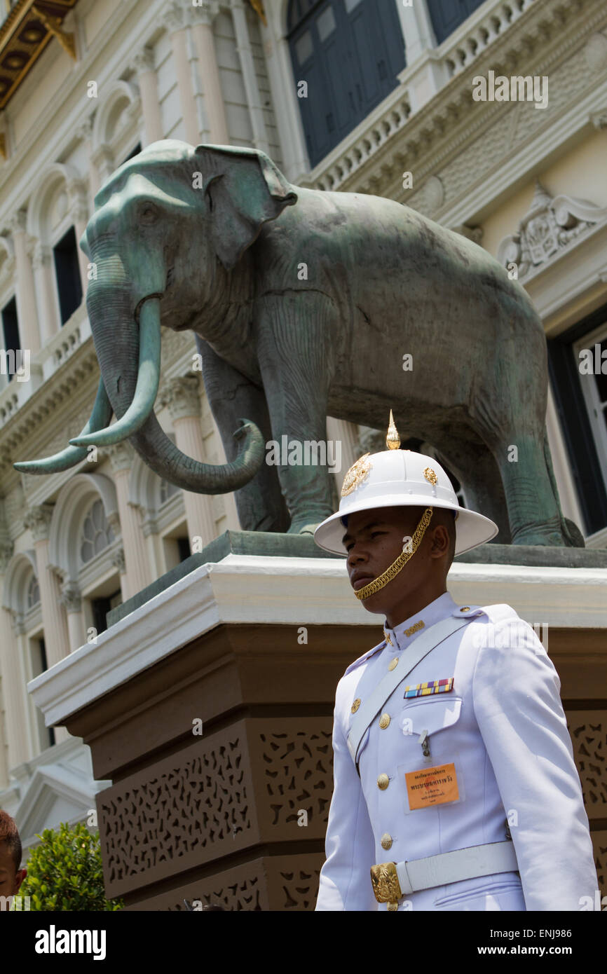 Borom Phiman Mansion, Bangkok, Thailand Stock Photo