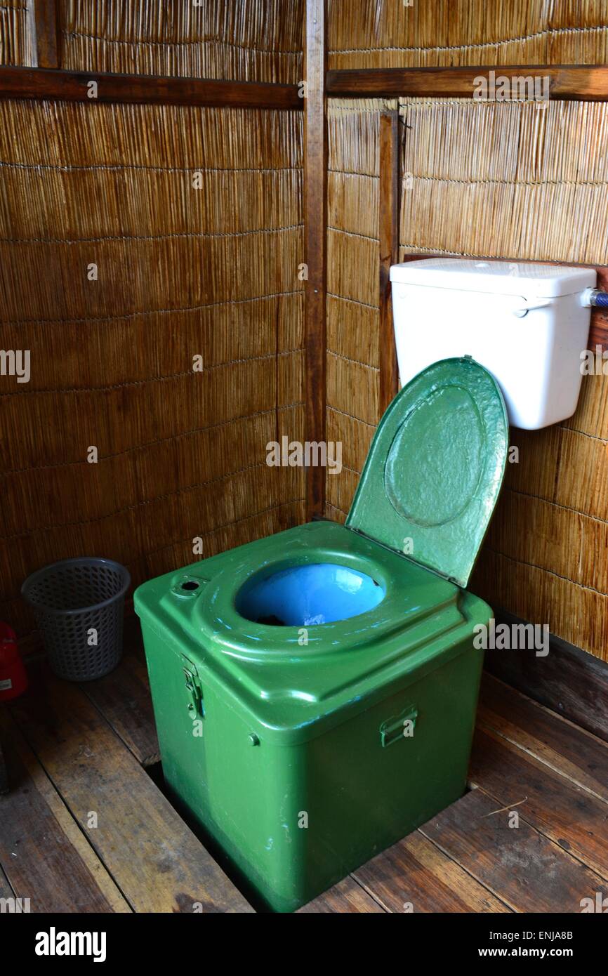 African Outdoor Toilet Stock Photo