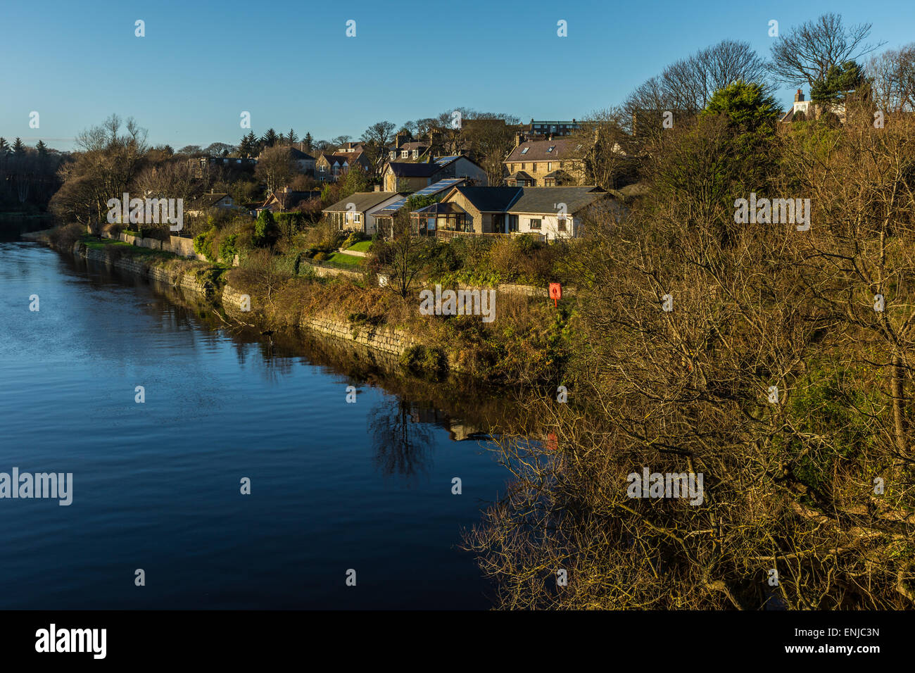 River Don looking upriver from the Bridge of Don in Aberdeen, Scotland Stock Photo Alamy