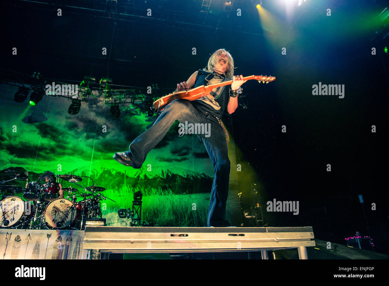 American rock band Black Stone Cherry headline at The SSE Arena, Wembley  Featuring: Ben Wells,Black Stone Cherry Where: London, United Kingdom When: 01 Nov 2014 Stock Photo