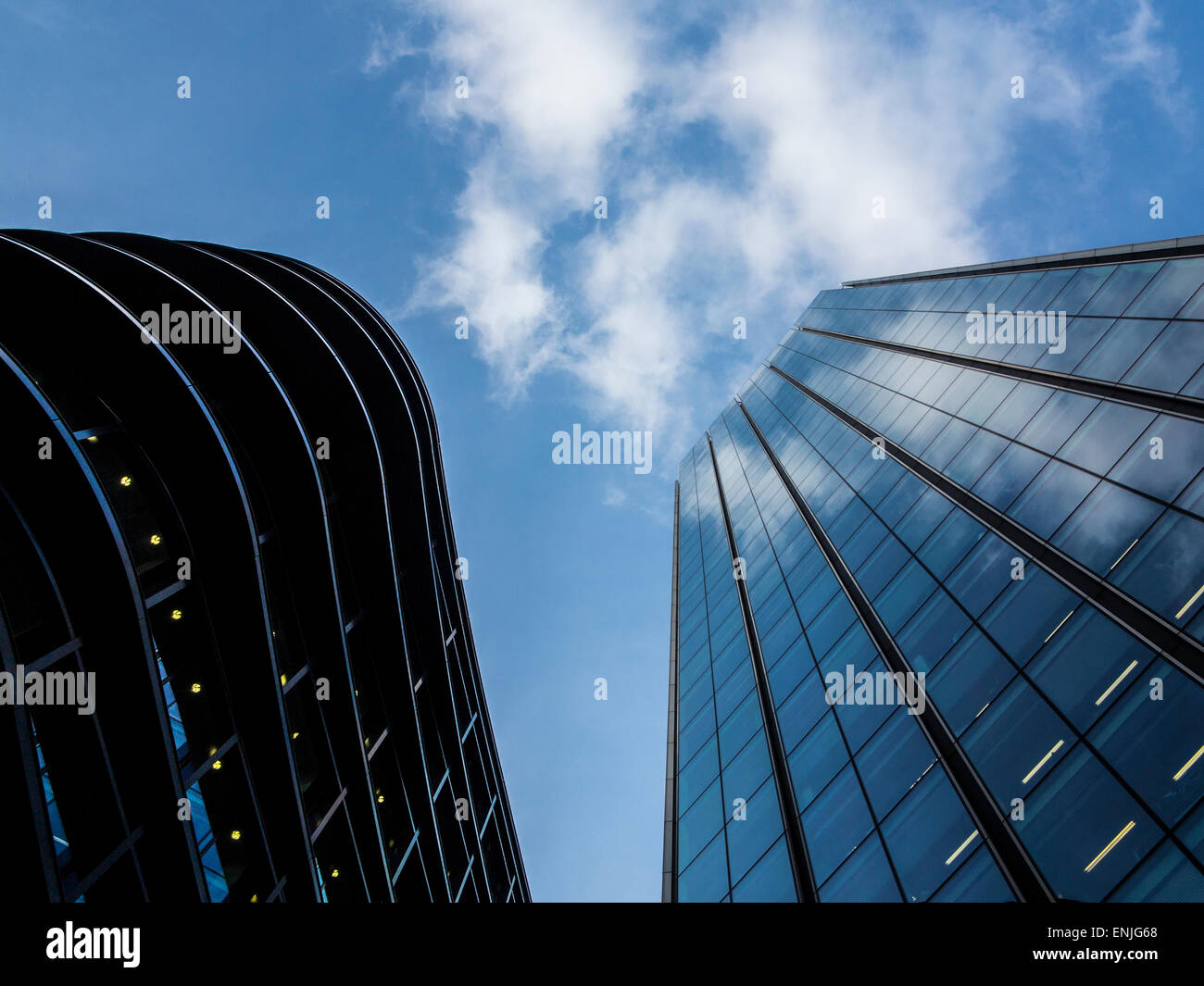 Typical city offices in the square mile of London Stock Photo