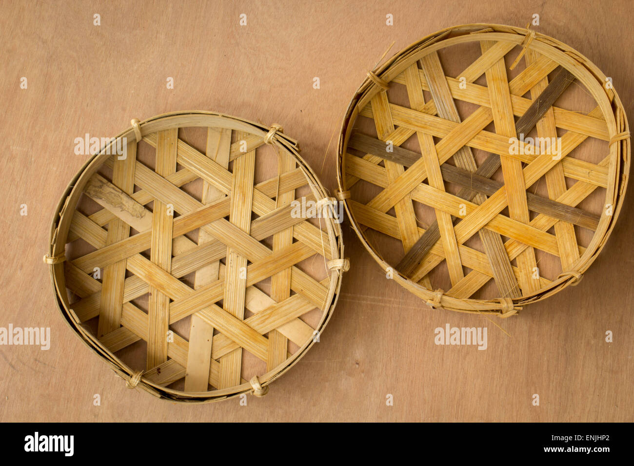 Wickerwork, baskets, fish, wood, wicker, bamboo Stock Photo Alamy
