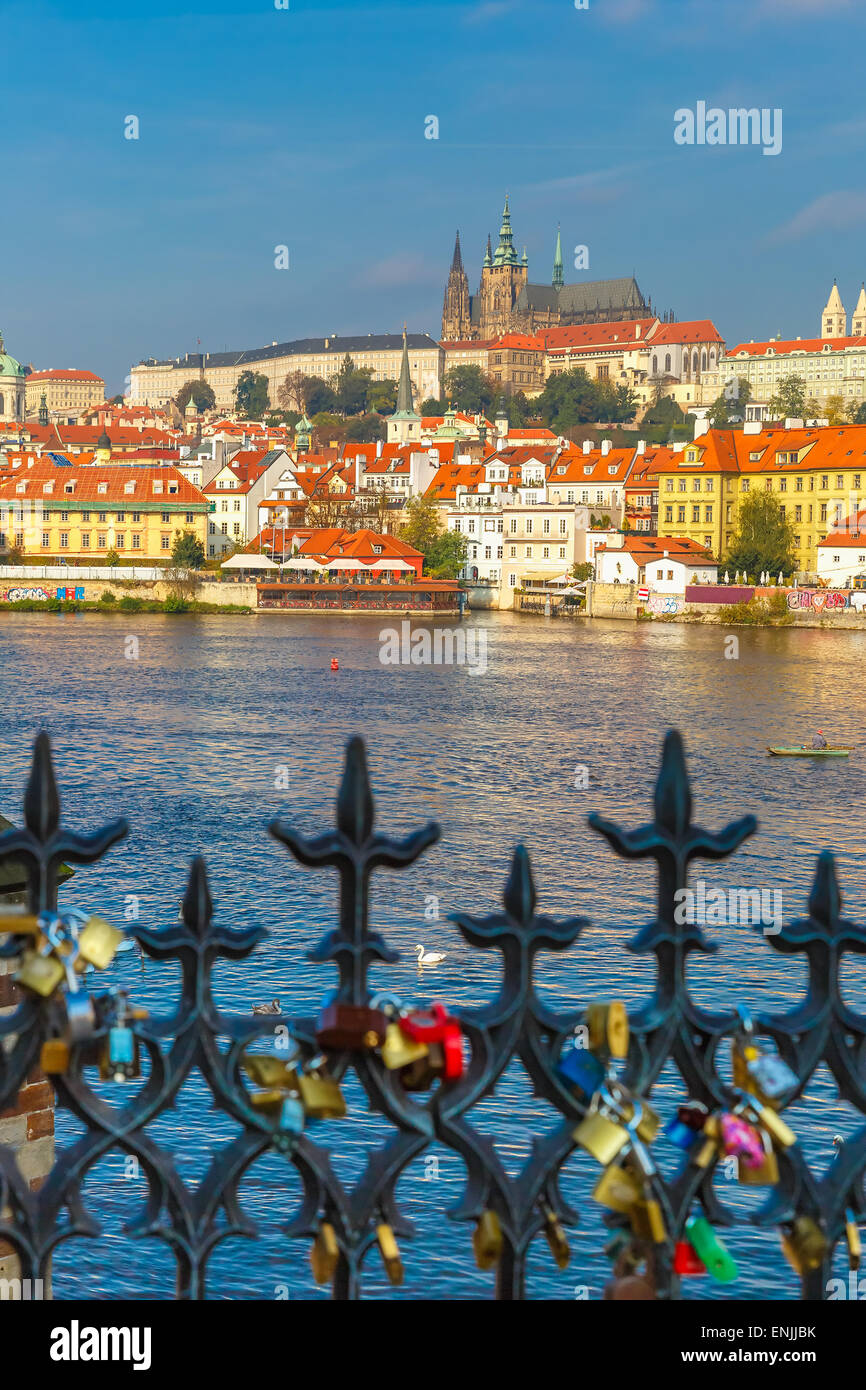 Prague Castle and Little Quarter, Czech Republic Stock Photo