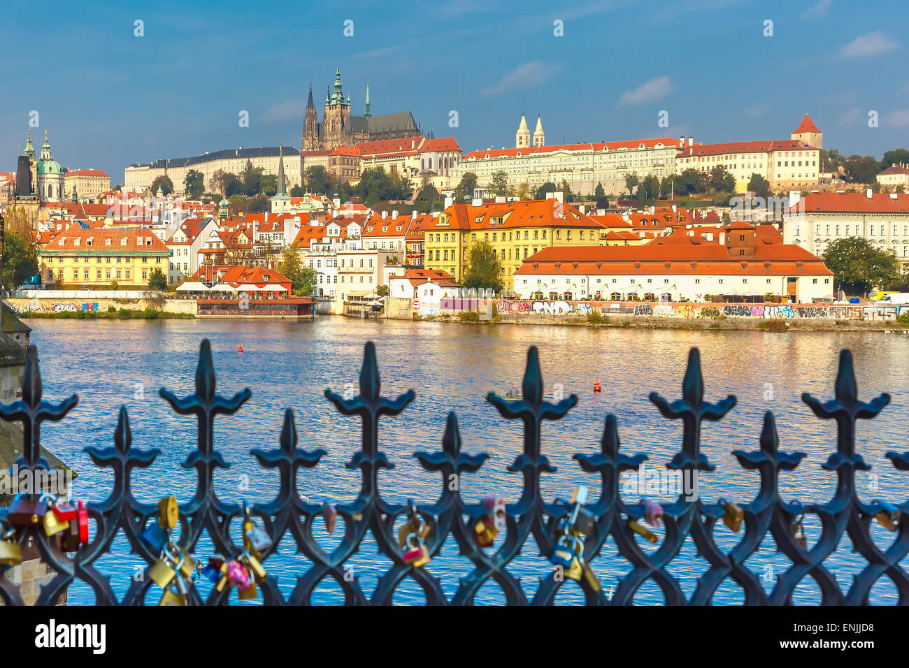 Prague Castle and Little Quarter, Czech Republic Stock Photo