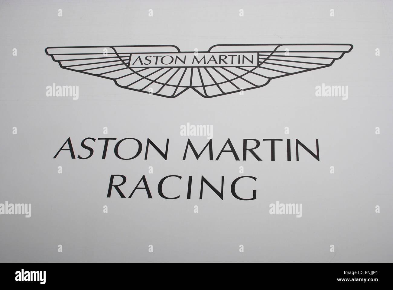 Aston Martin Racing motorsport logo sign Stock Photo - Alamy
