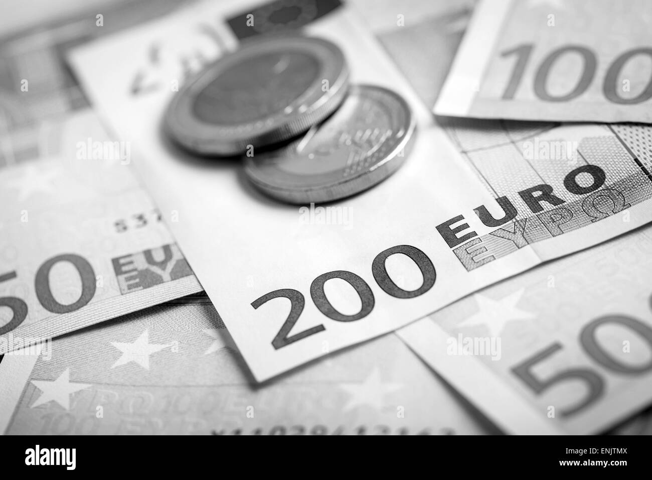100 euro banknotes Black and White Stock Photos & Images - Alamy