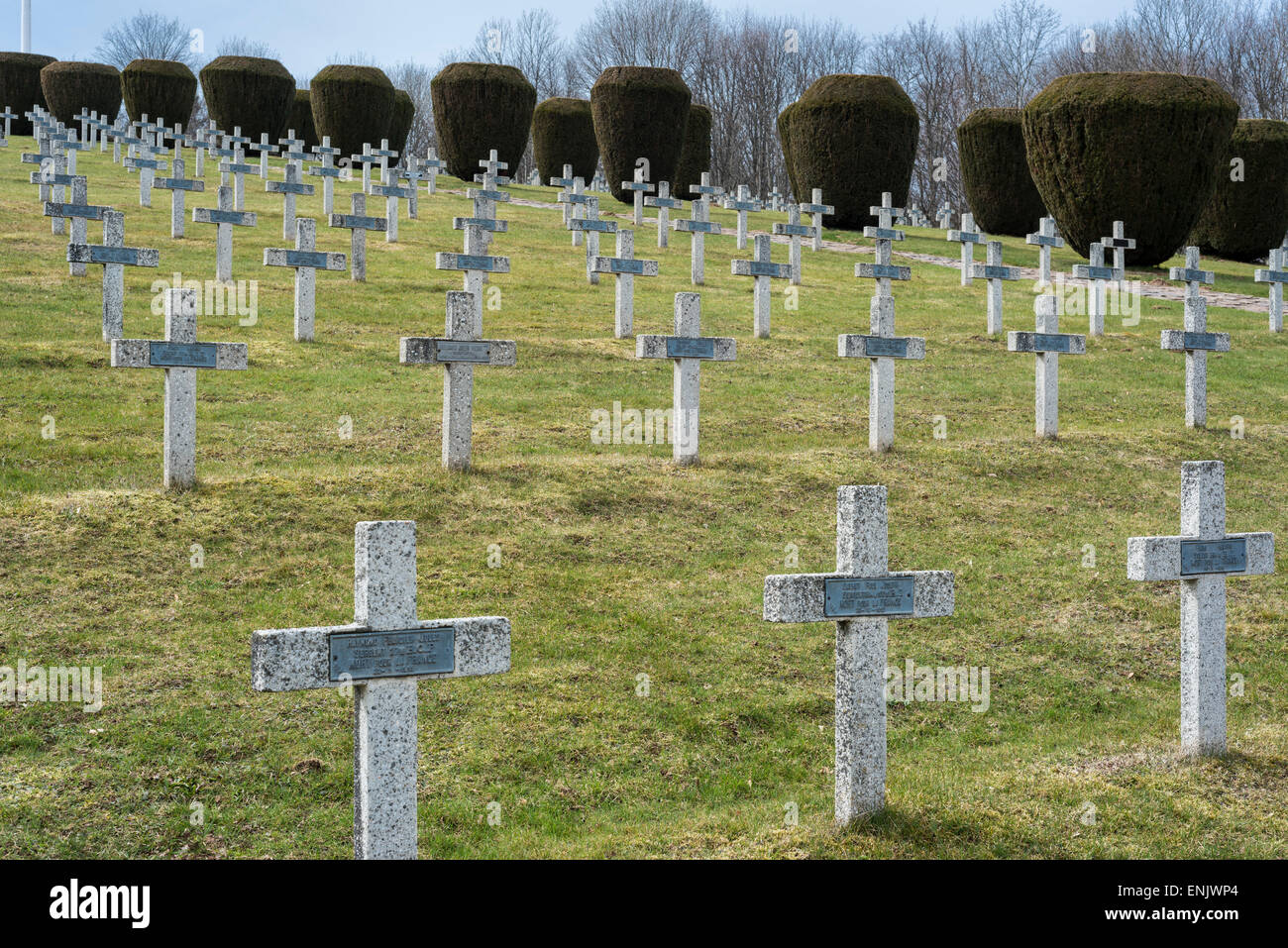 Burial ground, French National Cemetery Silberloch, Hartmannswillerkopf