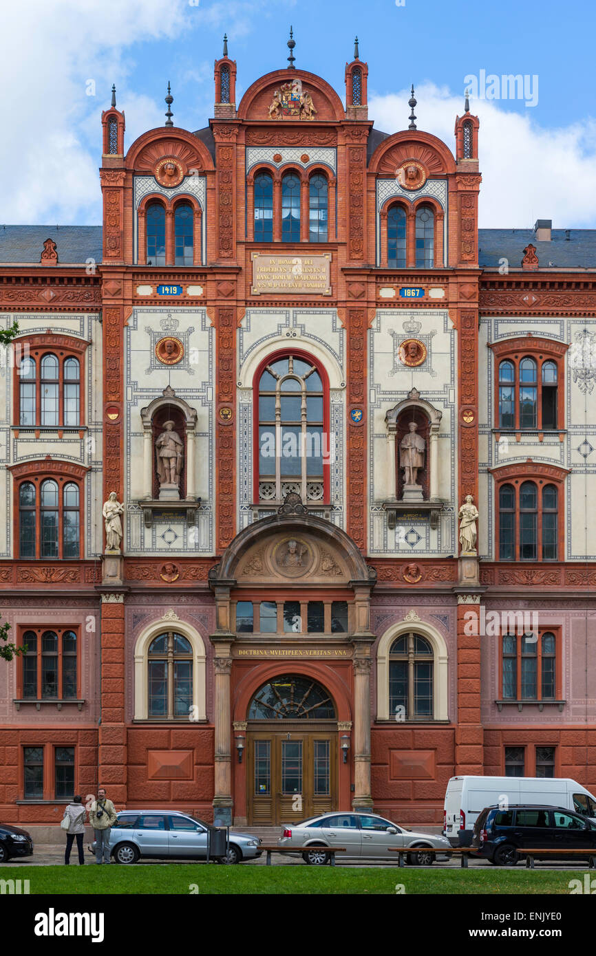 Main building of the University of Rostock, founded in 1419, in