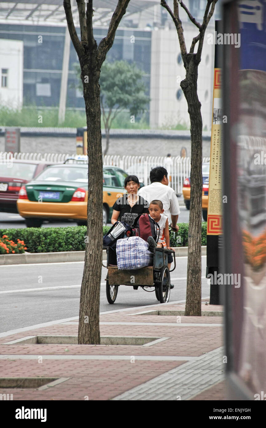 Chinese Family Transport Stock Photo