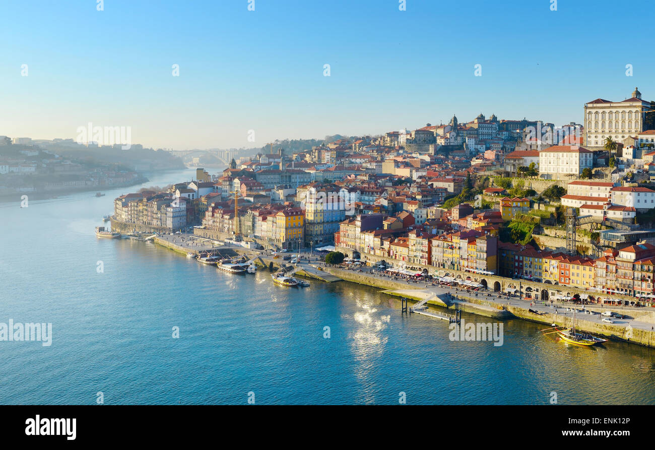 Skyline of Porto, Portugal. View from above Stock Photo
