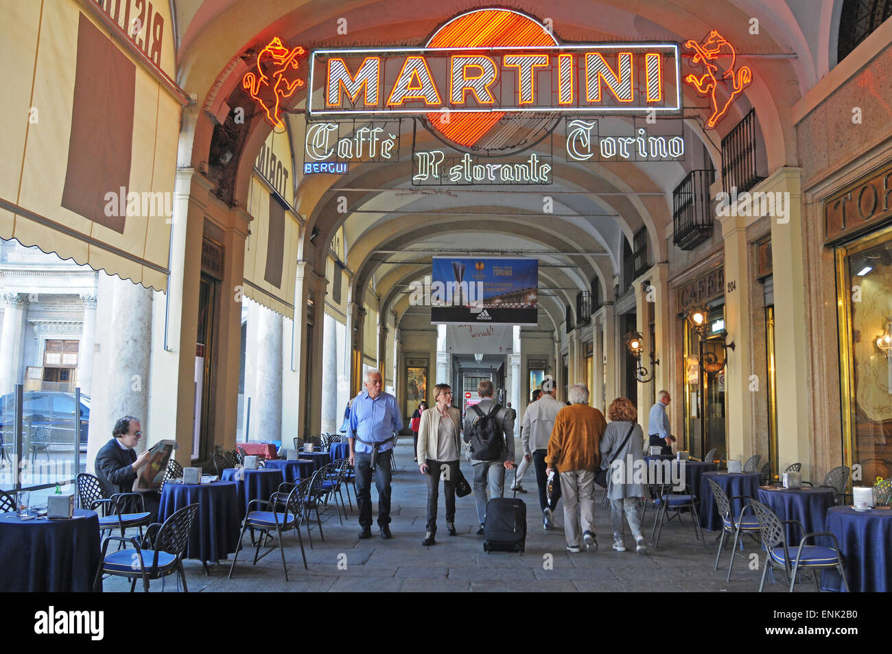 Italy, Piedmont, Turin, Cafe Restaurant Torino Stock Photo