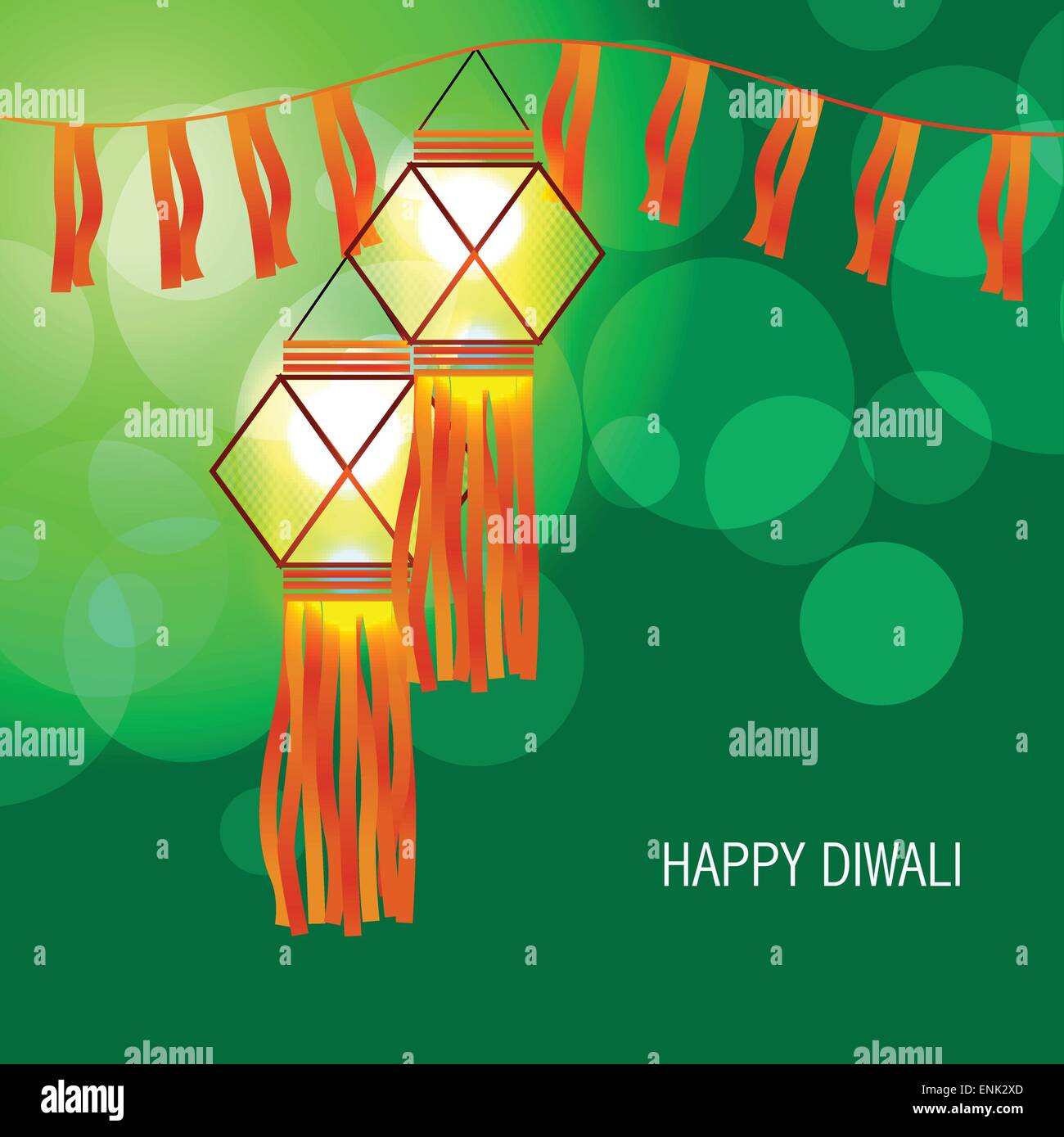 vector beautiful diwali glowing lamp Stock Vector Image & Art - Alamy