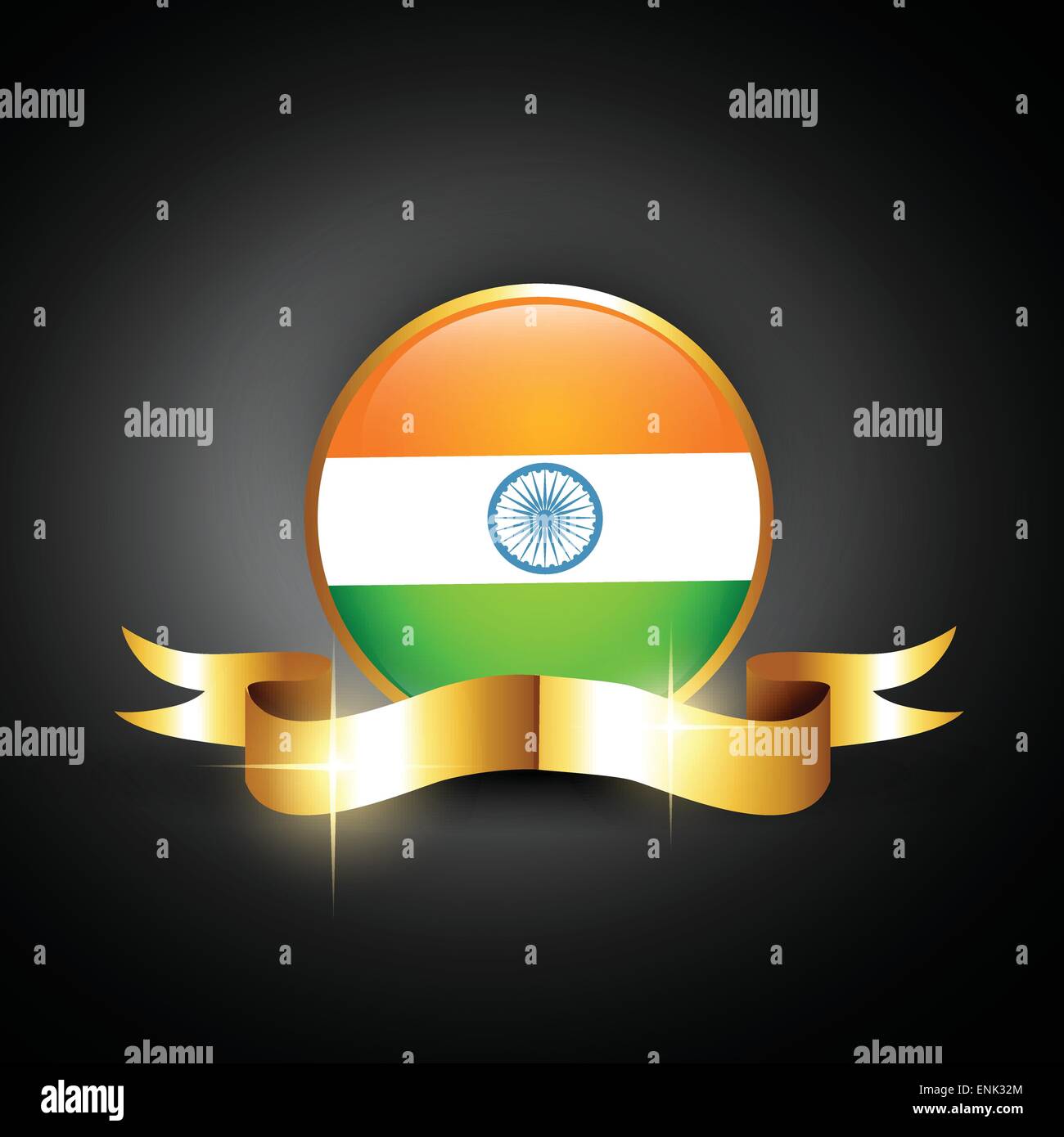 indian flag golden label design Stock Vector Image & Art Alamy