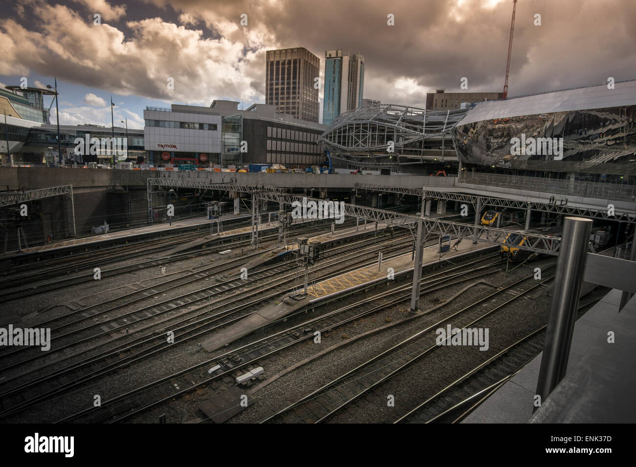 Birmingham, England.  May 4th,2015, New architecture, New St Station. Stock Photo