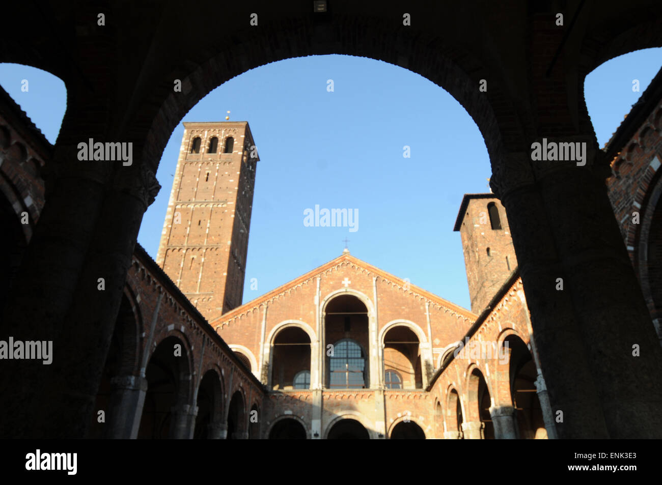 Italy, Lombardy, Milan, Sant'Ambrogio Basilica Stock Photo