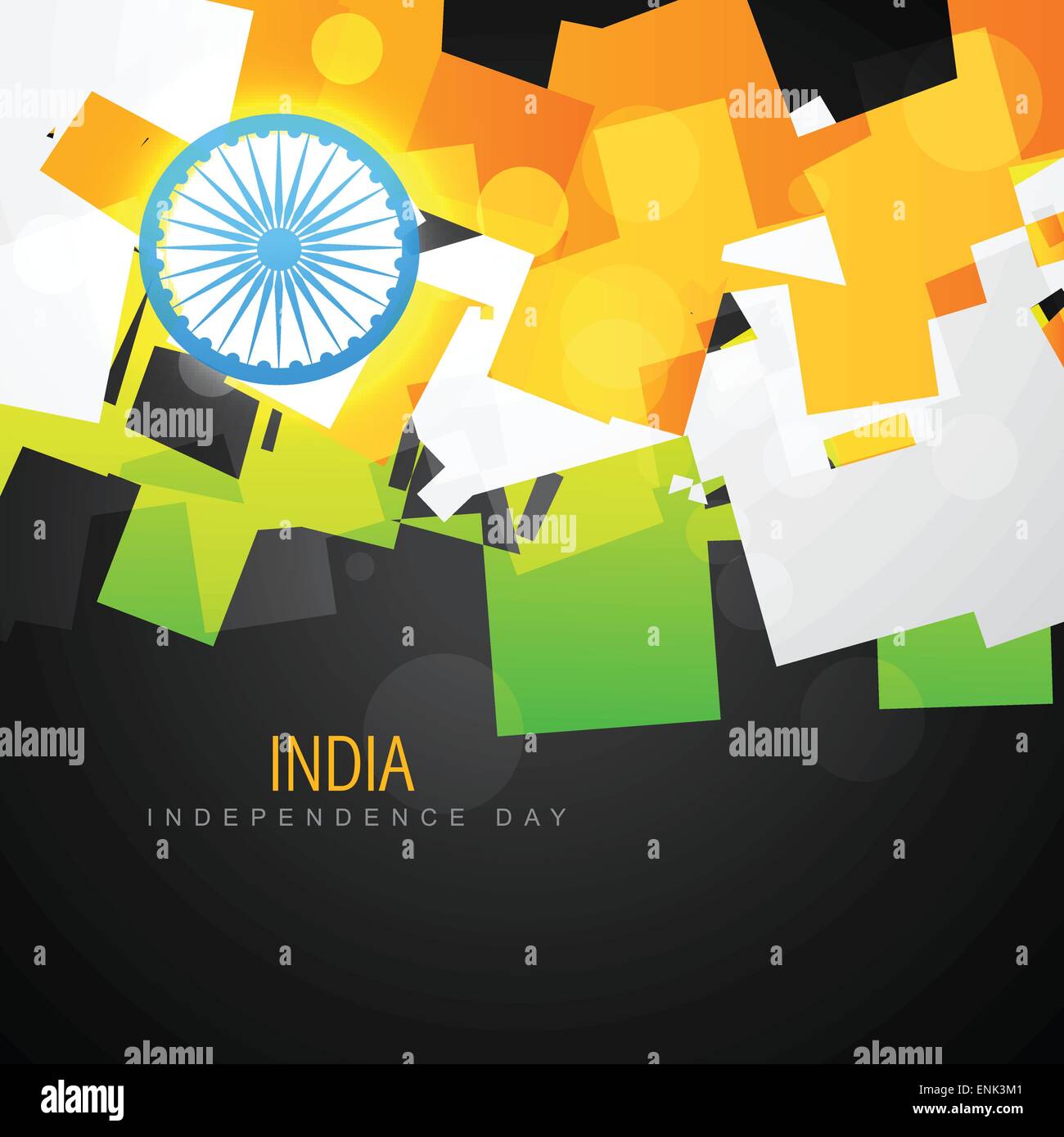 vector creative indian flag design art Stock Vector Image & Art Alamy