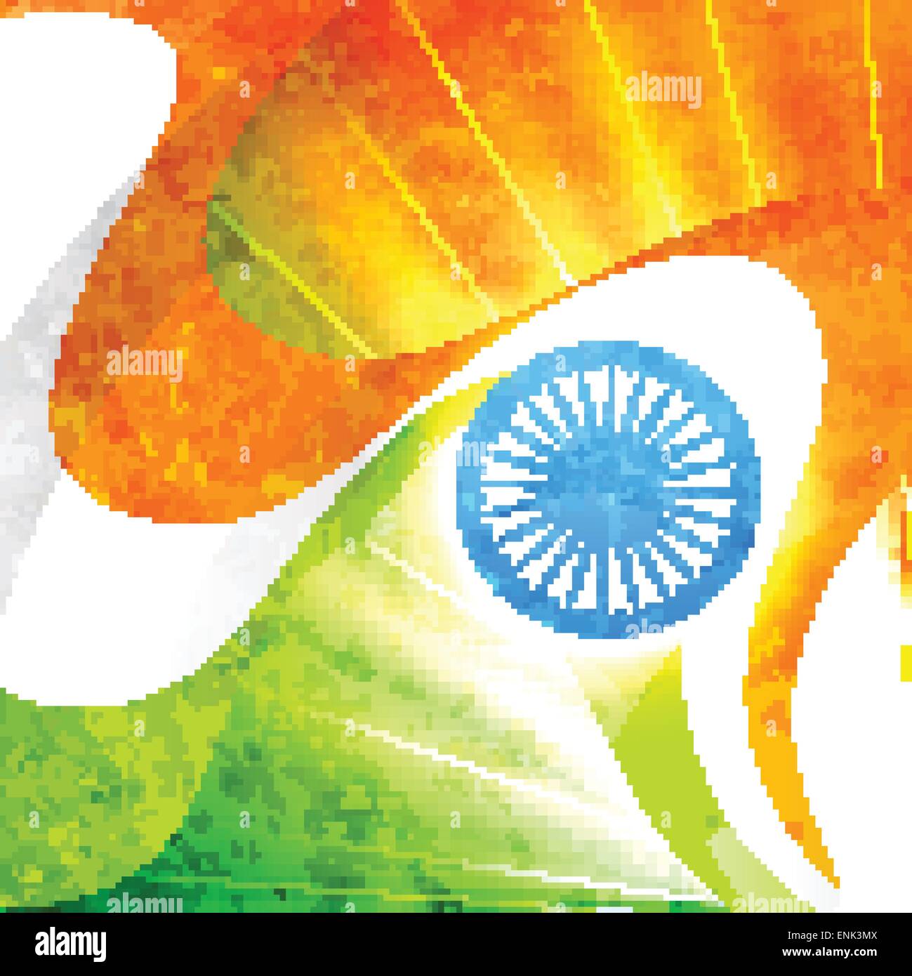 indian flag in grunge style vector background Stock Vector Image & Art ...