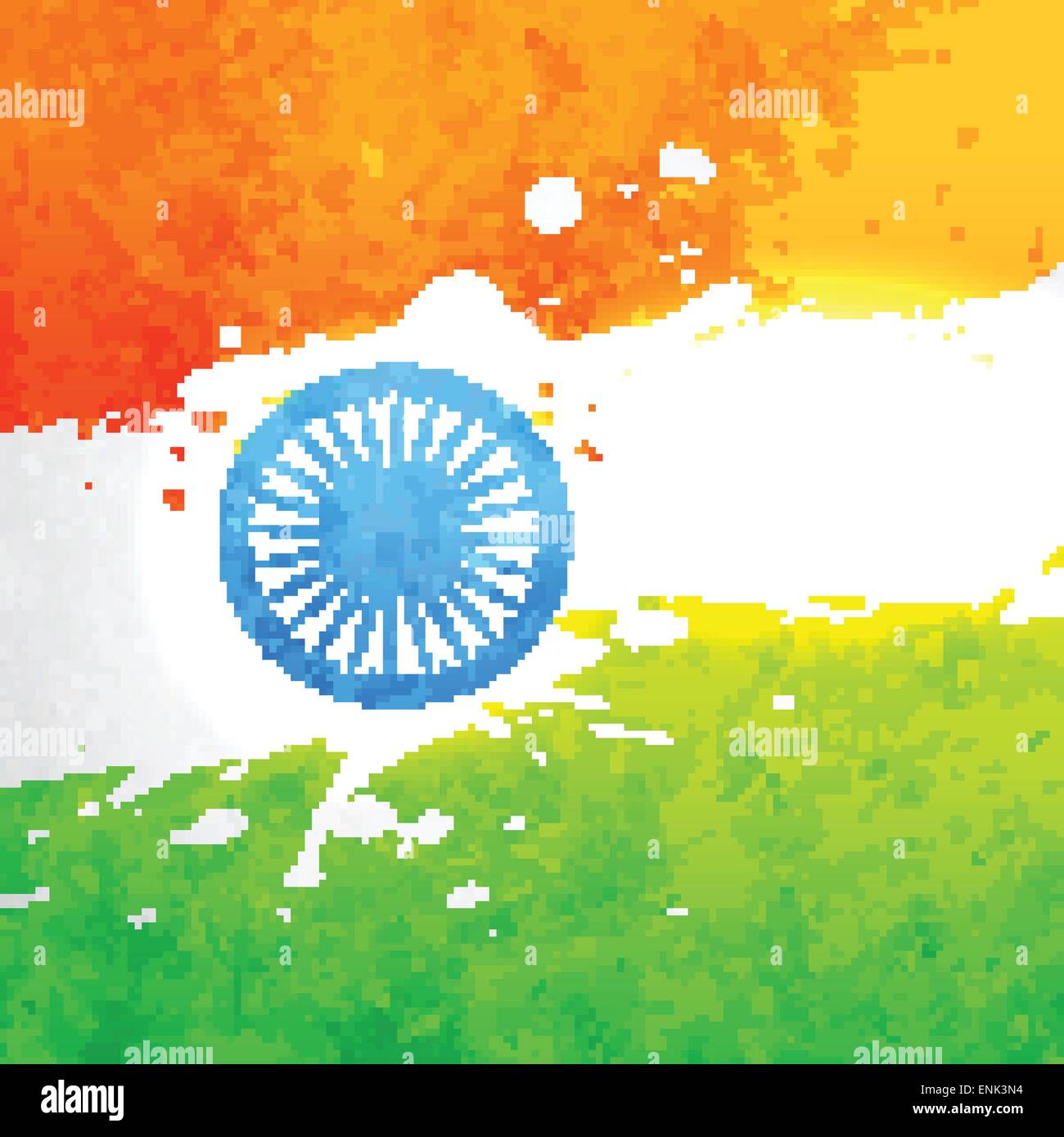 indian flag in grunge style vector background Stock Vector Image & Art ...