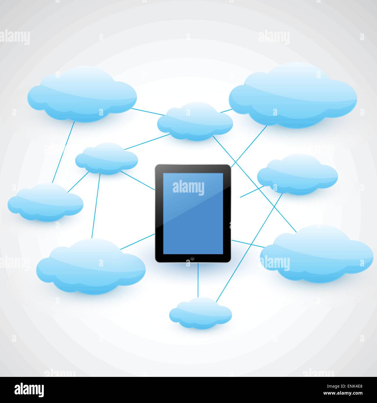 Smart Tablet Vector vector smart tablet with clouds Stock Vector Image & Art - Alamy
