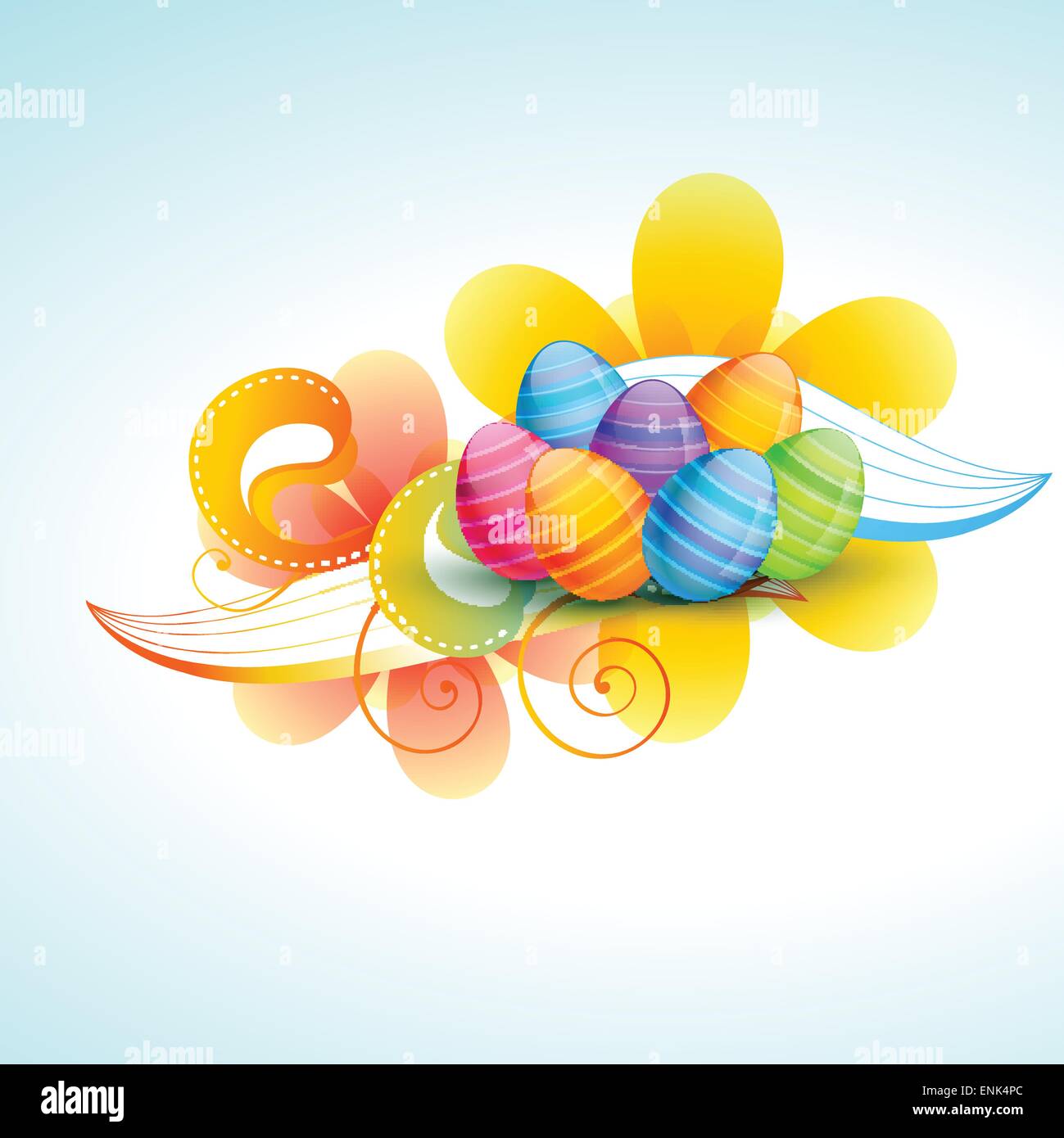 colorful easter egg vector illustration Stock Vector Image & Art - Alamy