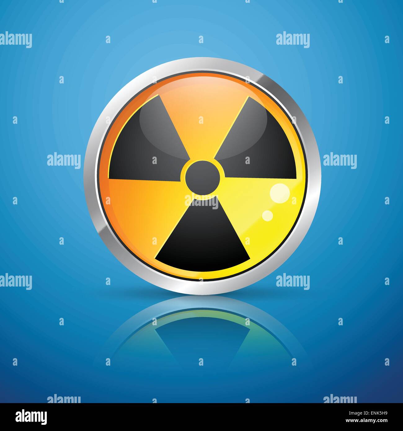 vector nuclear radiation hazard sign Stock Vector