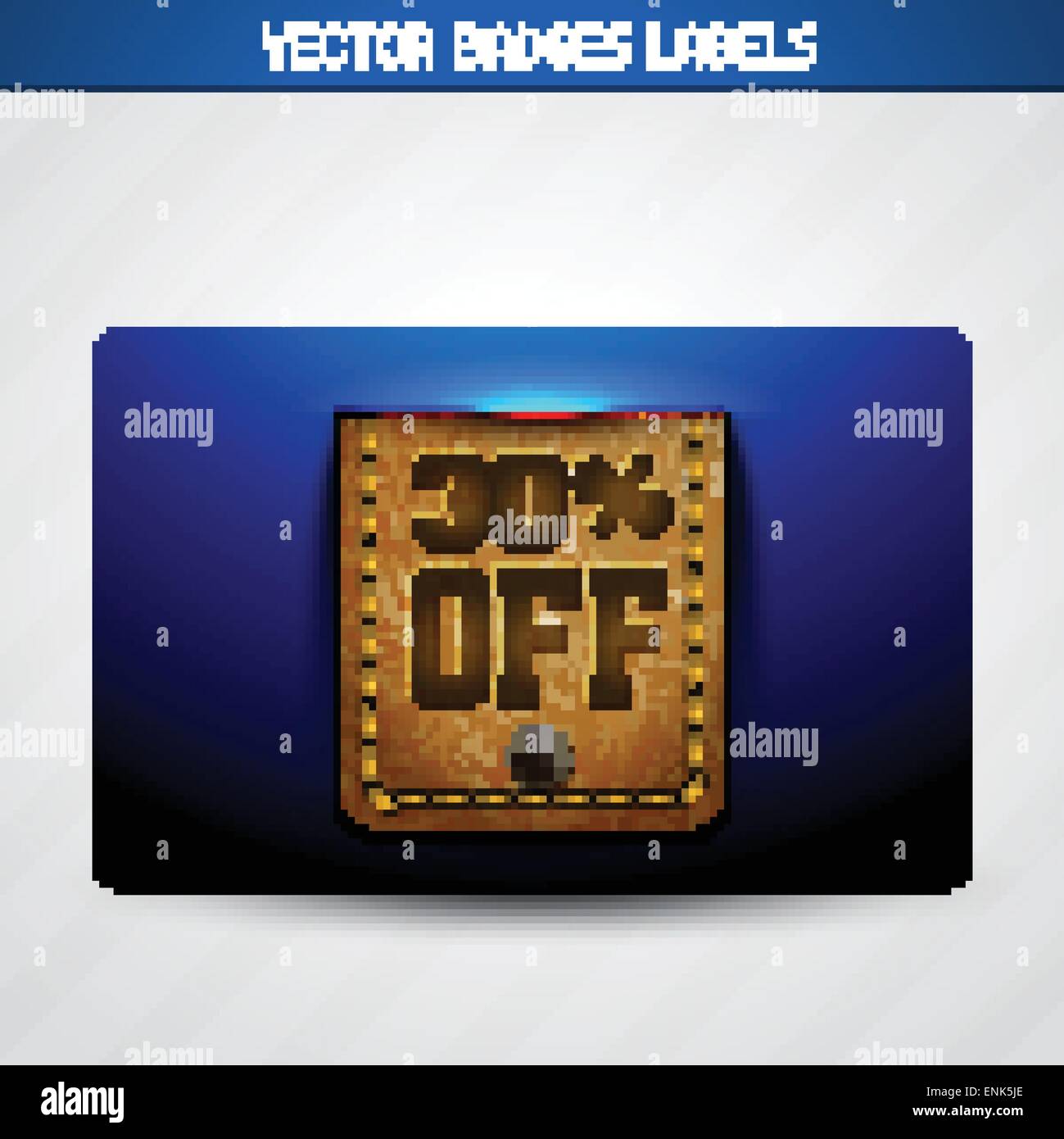 vector offer label of leather and jeans Stock Vector Image & Art - Alamy