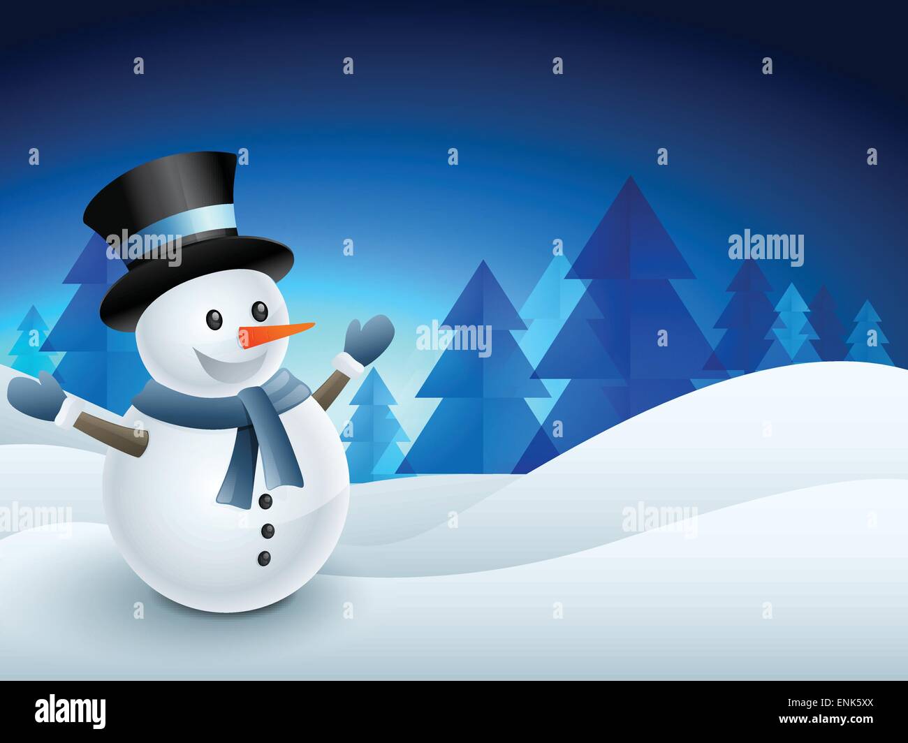 vector snowman winter seasonal background Stock Vector Image & Art - Alamy