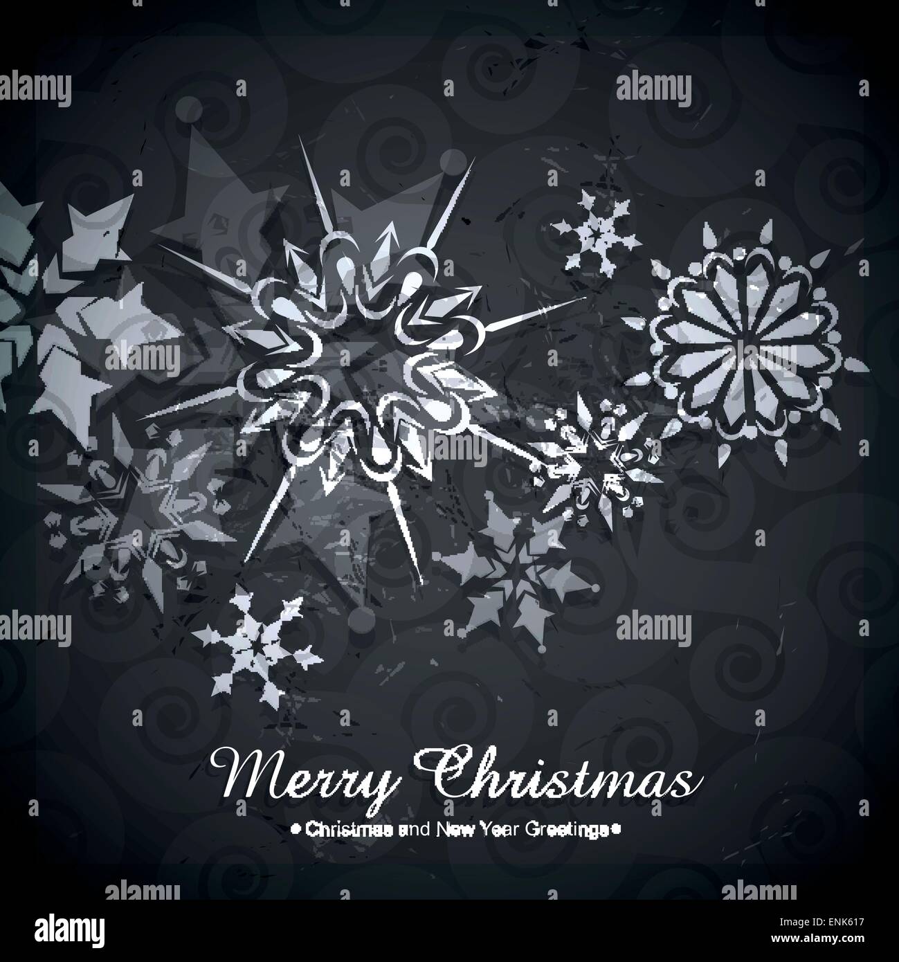 vector snowflakes background design illustration Stock Vector Image ...
