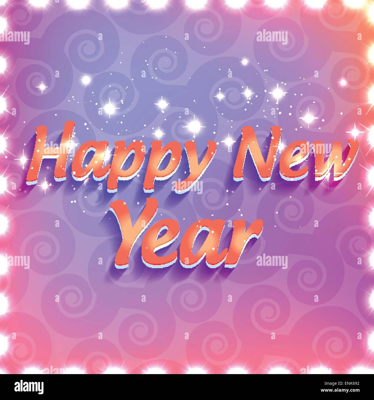vector shiny happy new year design Stock Vector Image & Art - Alamy