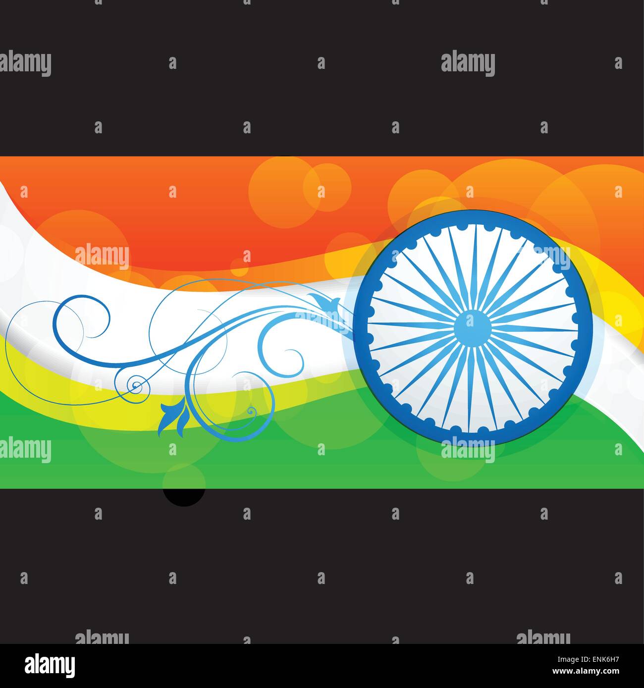 beautiful vector indian flag design Stock Vector Image & Art Alamy