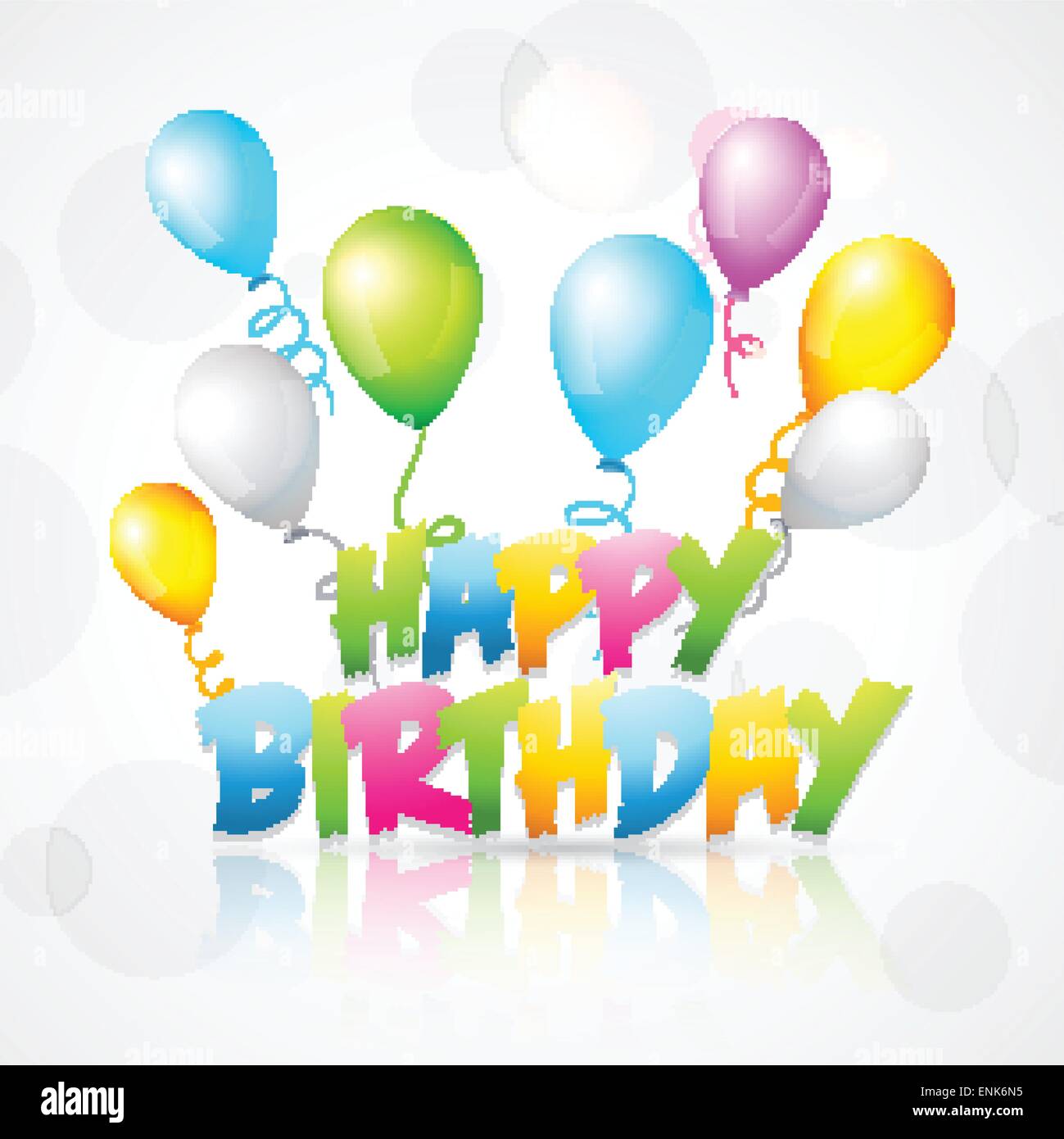vector illustration of happy birthday background Stock Vector Image ...
