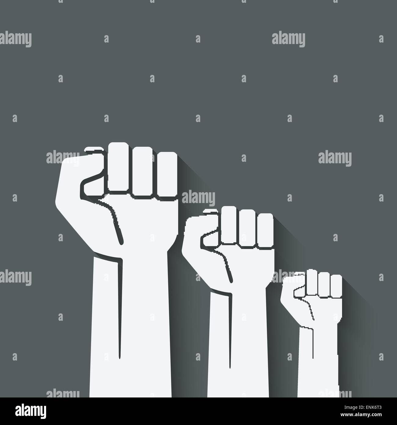 fist independence symbol- vector illustration. eps 10 Stock Vector
