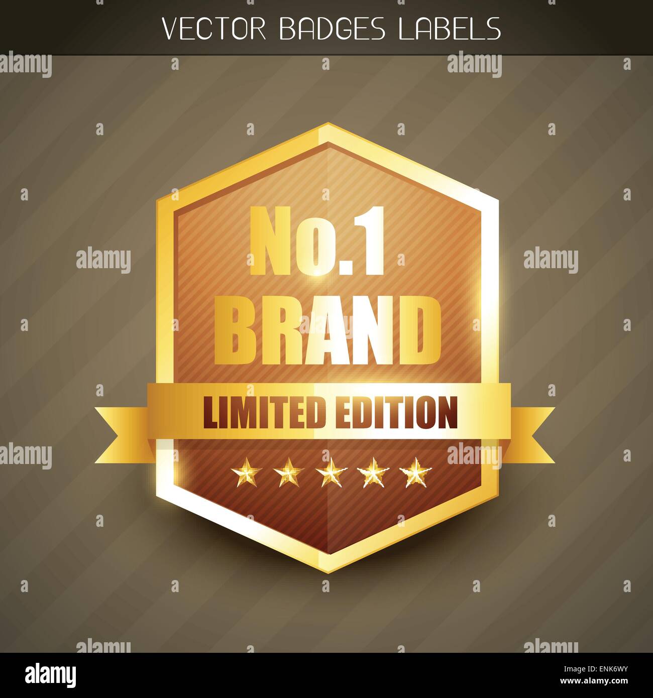 no. 1 brand award golden label design Stock Vector Image & Art Alamy