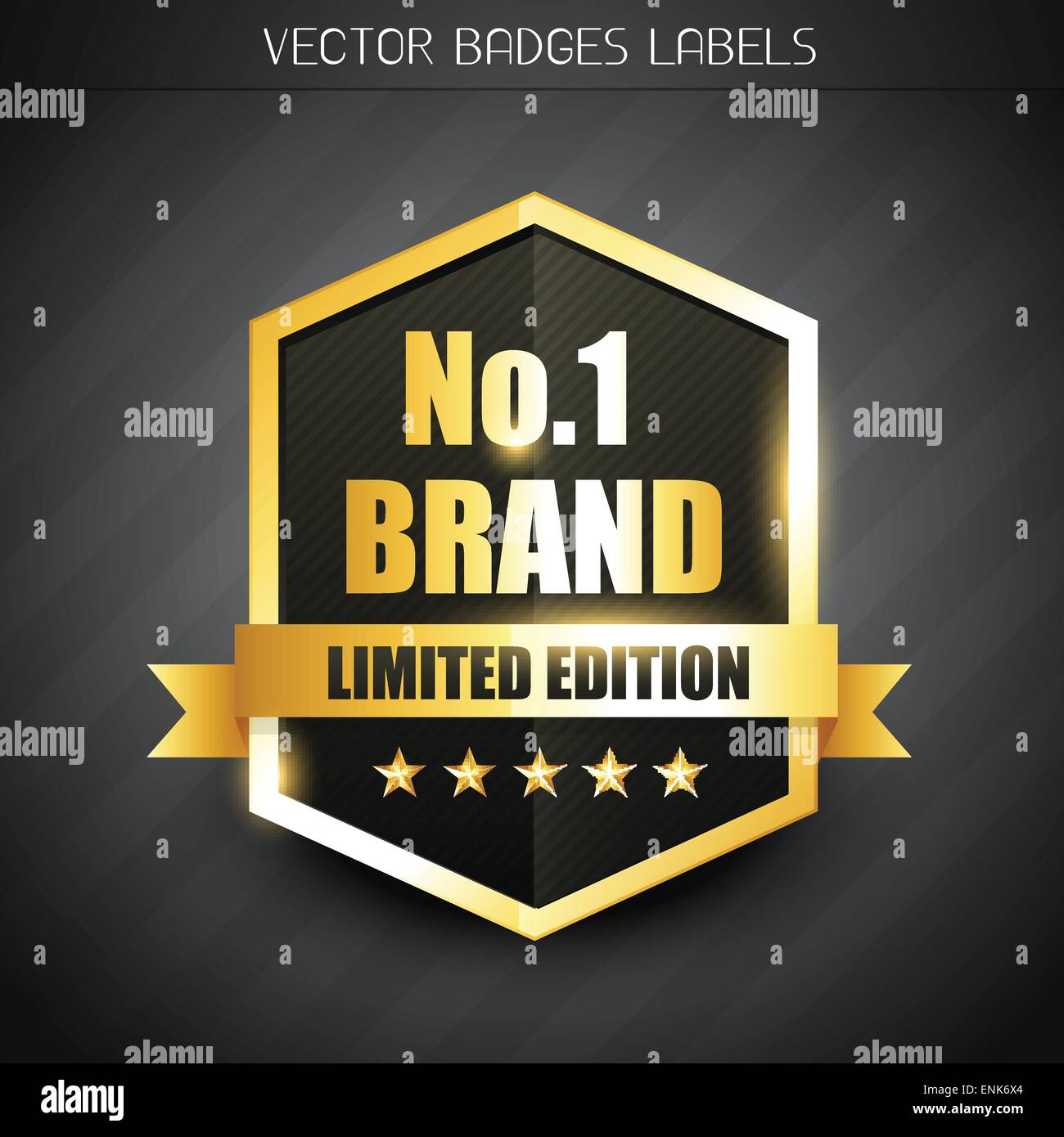 original no. 1 brand golden label Stock Vector Image & Art - Alamy