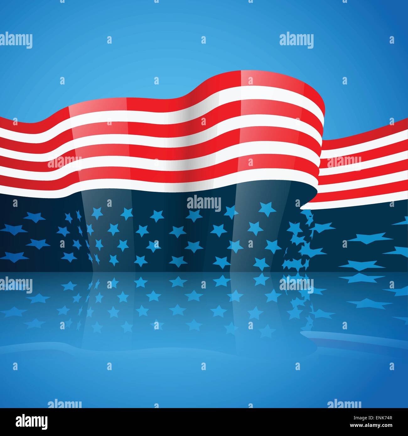creative american independence day background design Stock Vector Image ...
