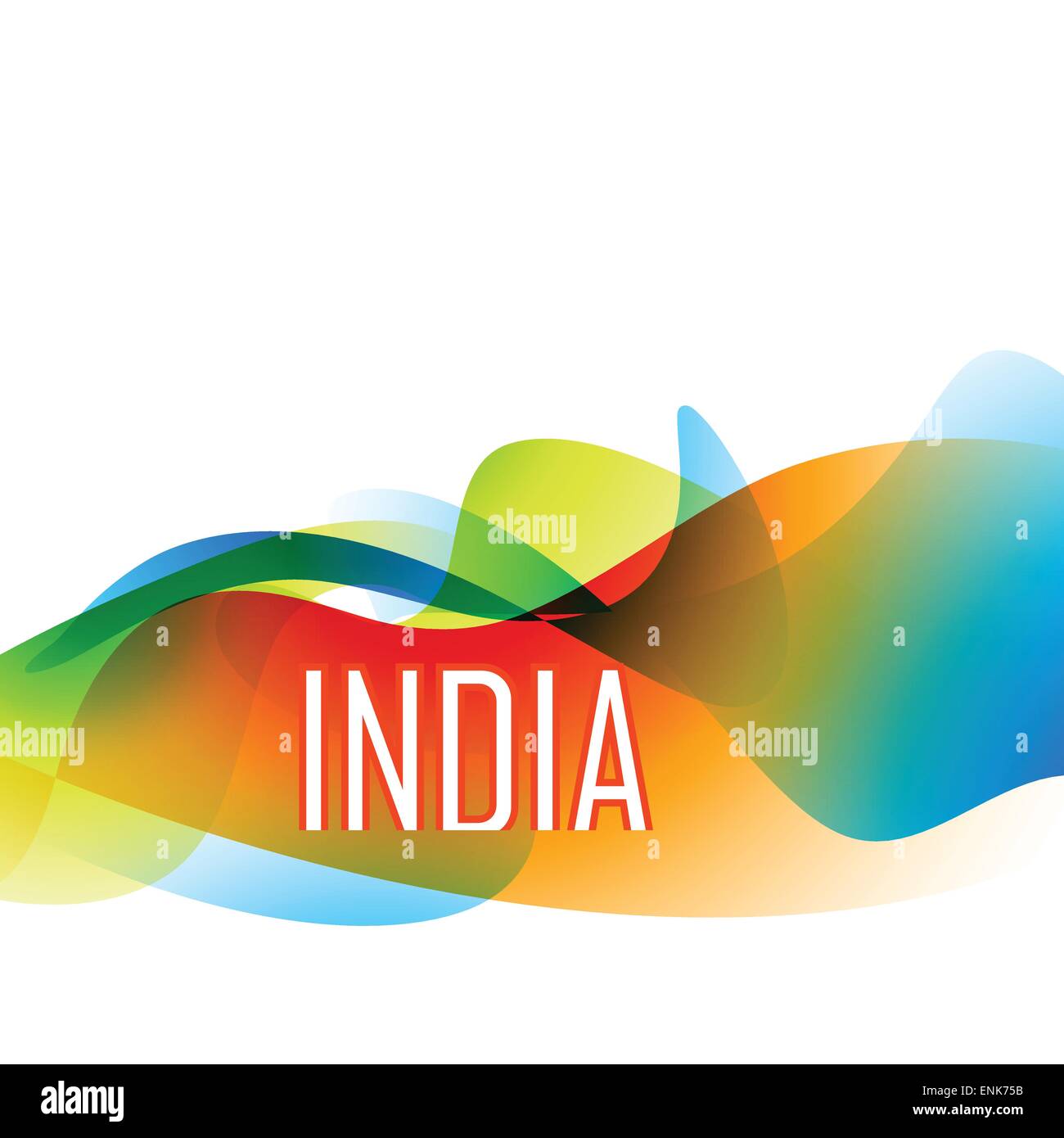 beautiful indian flag wave style background Stock Vector Image & Art ...