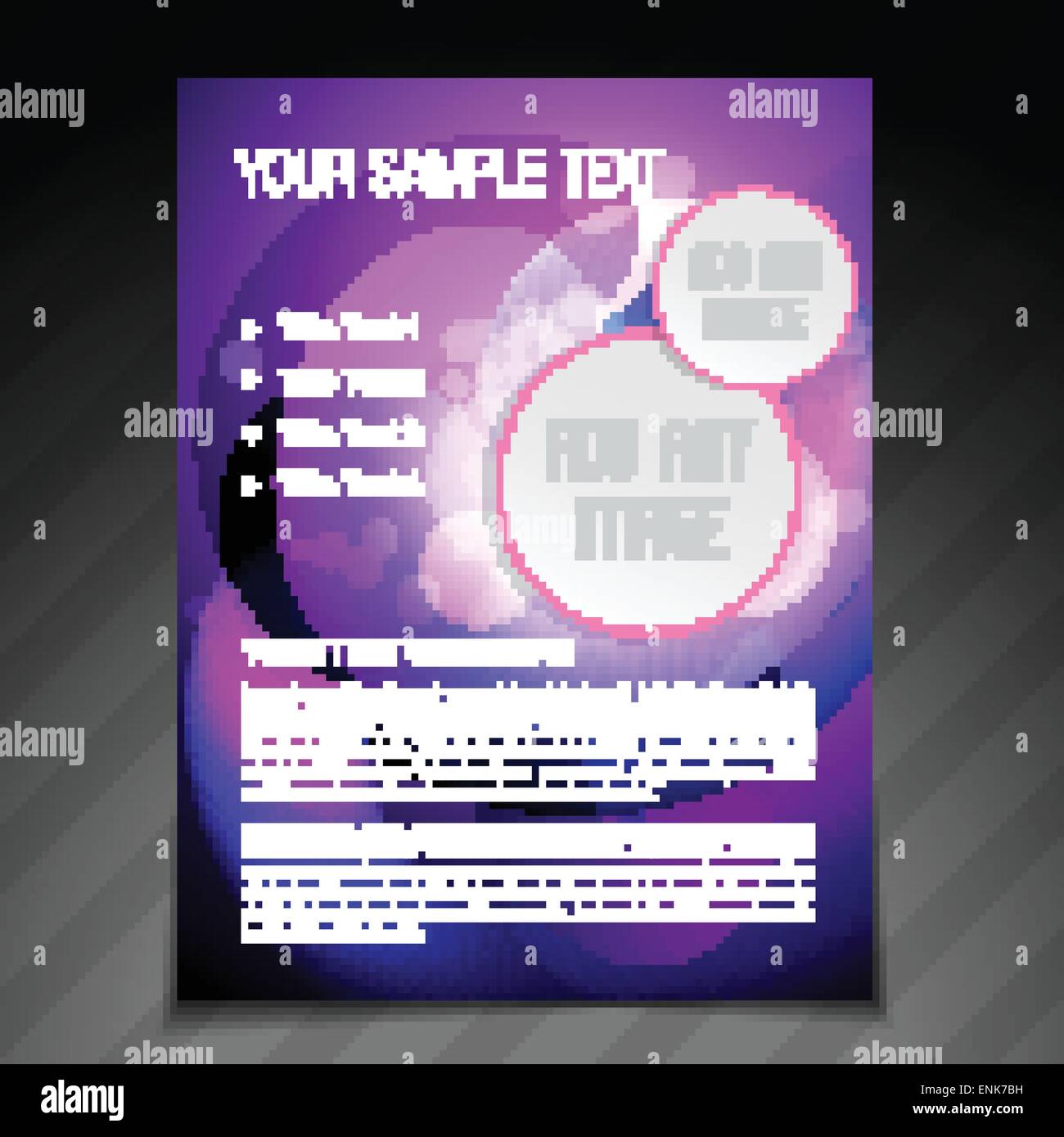 vector creative brochure flyer template poster design Stock Vector ...