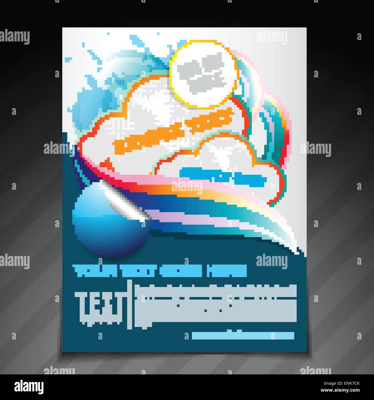 vector creative brochure flyer template illustration Stock Vector Image ...