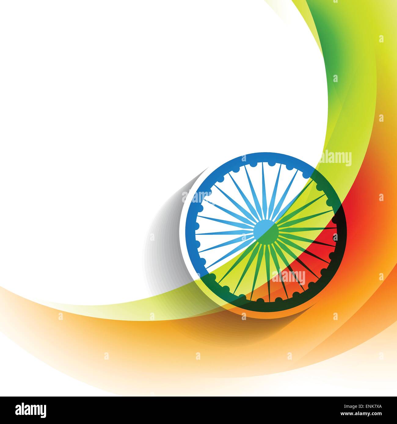 stylish indian flag wave background Stock Vector Image & Art - Alamy